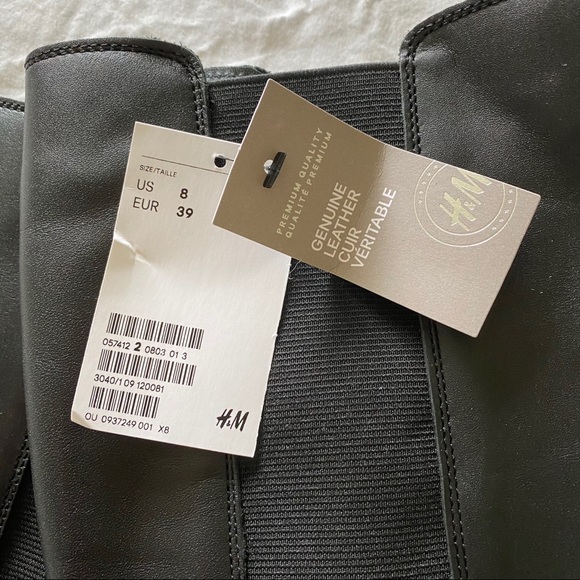 H&M Leather Boots NWT - Picture 6 of 9